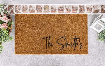How to write the Last name on the Personalised door mat - Younique Gifts
