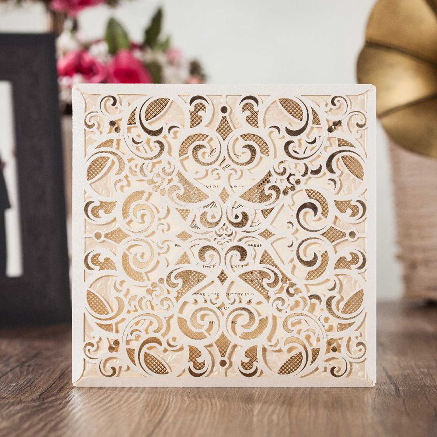 Laser cut wedding invitations - CW6109