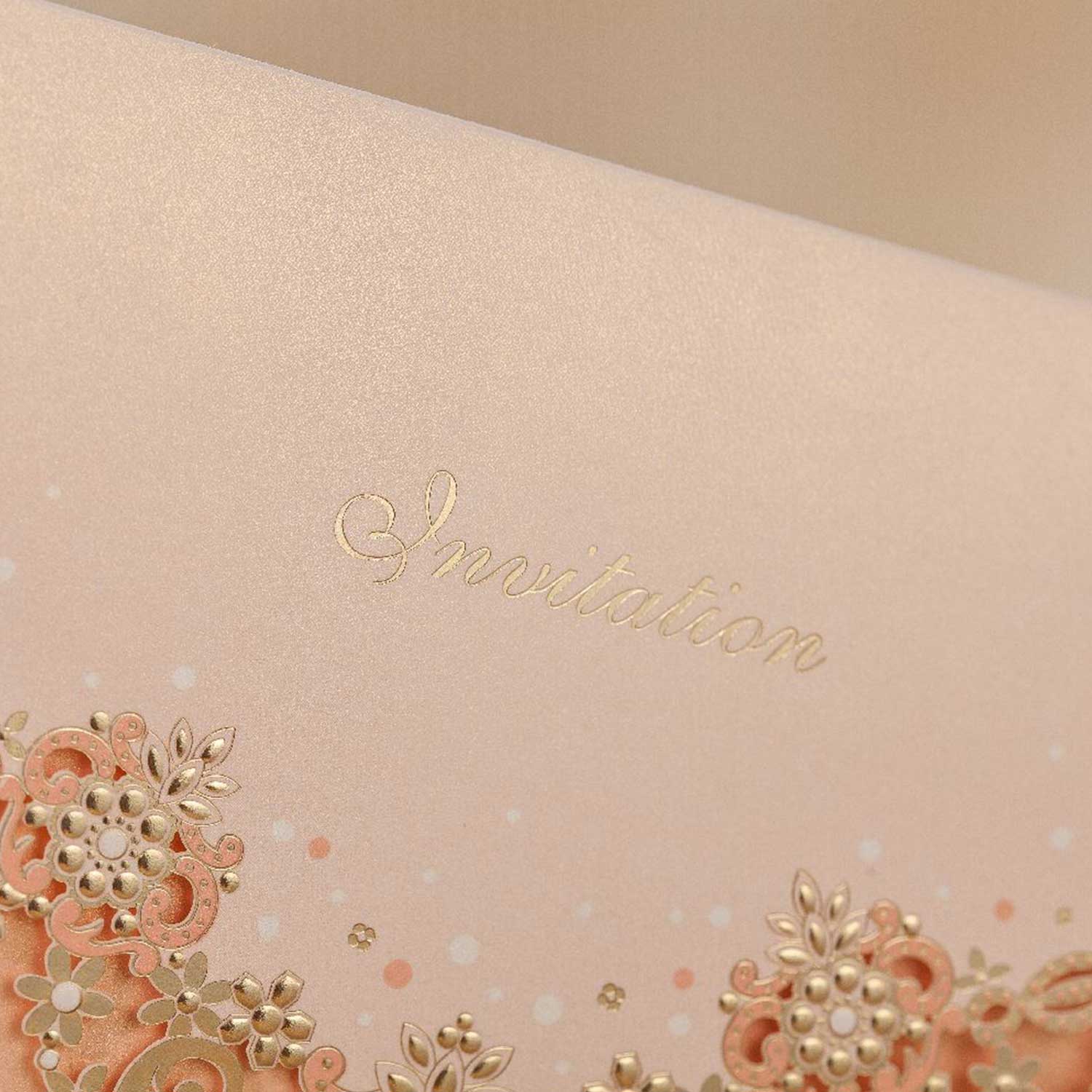 Laser cut wedding invitations CW7011