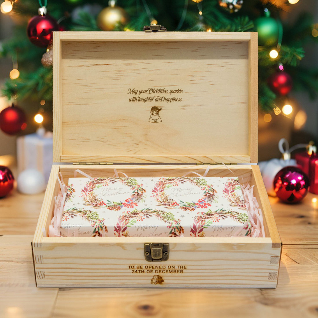Personalised Christmas Eve Box - Festive Icon Panel - Younique Gifts Melbourne