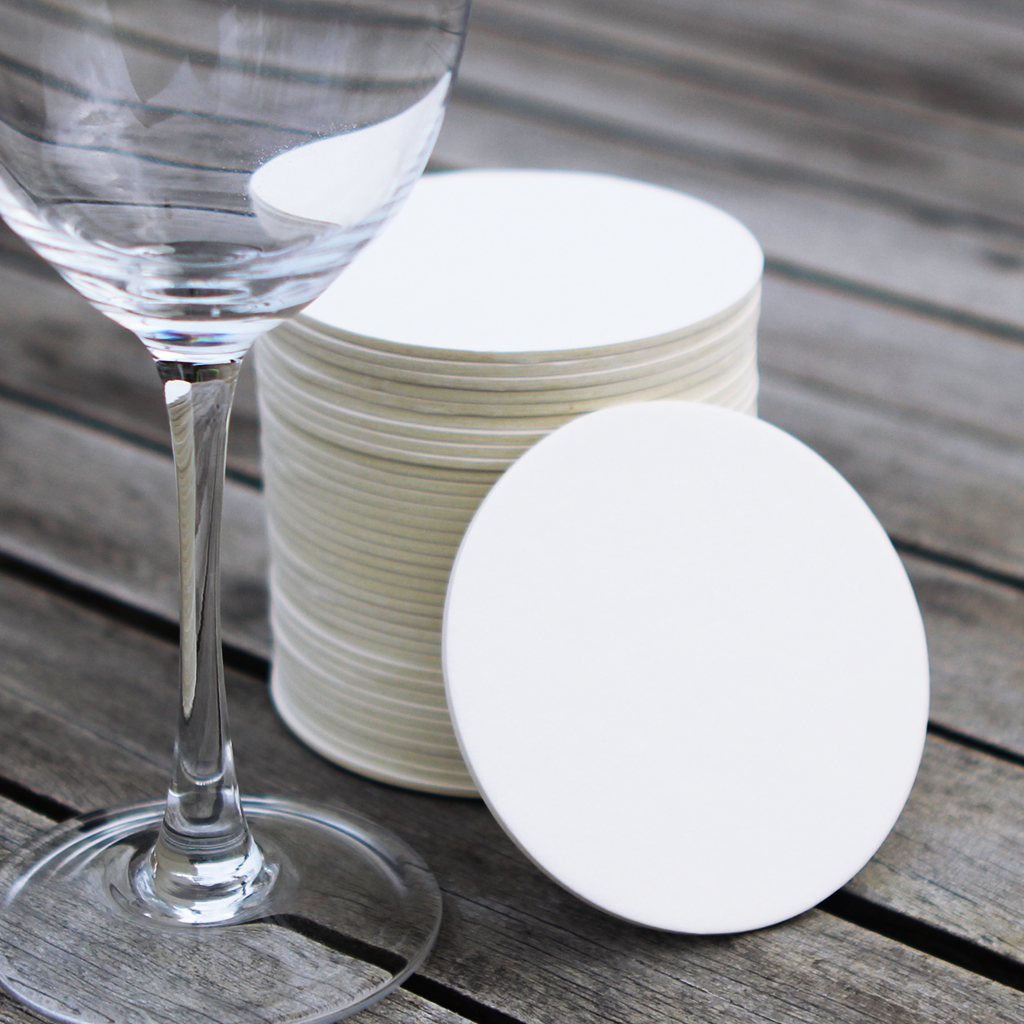 Plain Blank Coasters for Wedding and Party Ideas, customisable