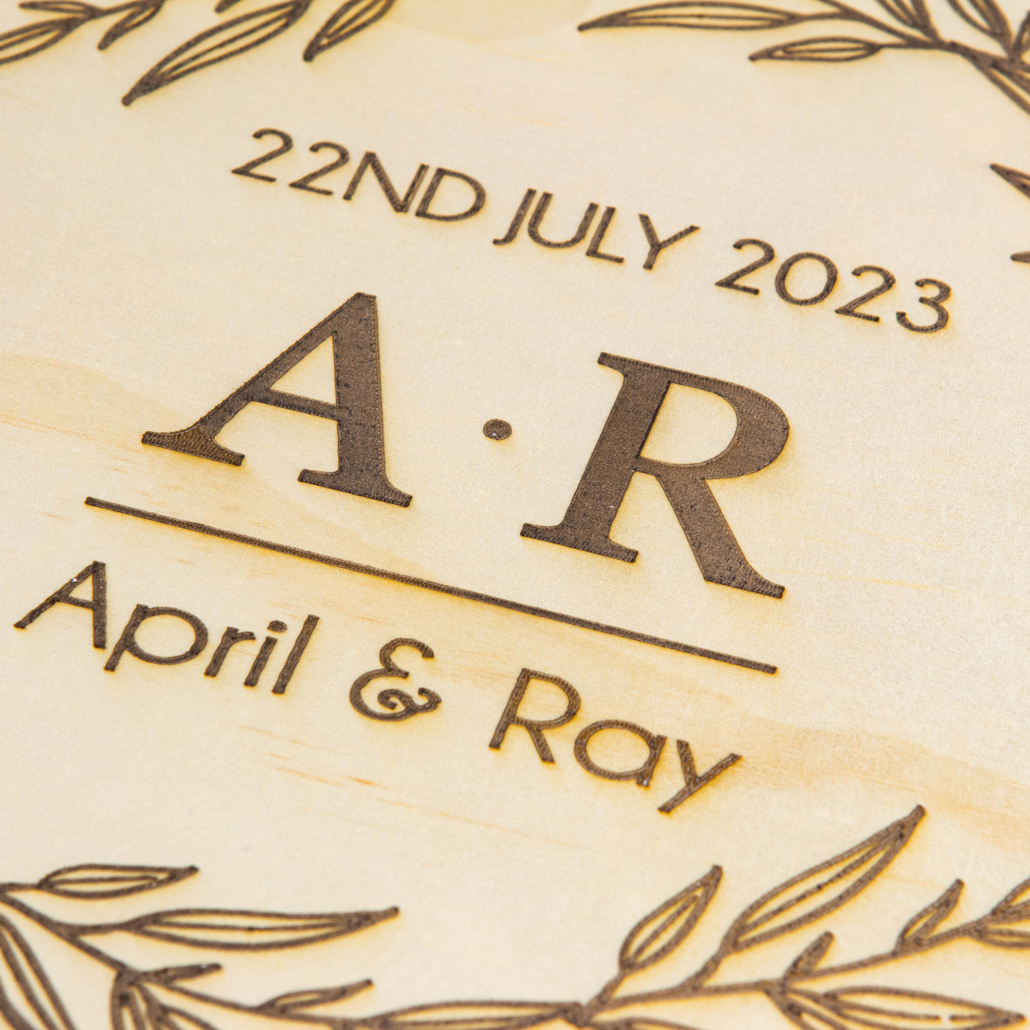 Personalised Wooden Keepsake box for a couple, 5th Anniversary Gift