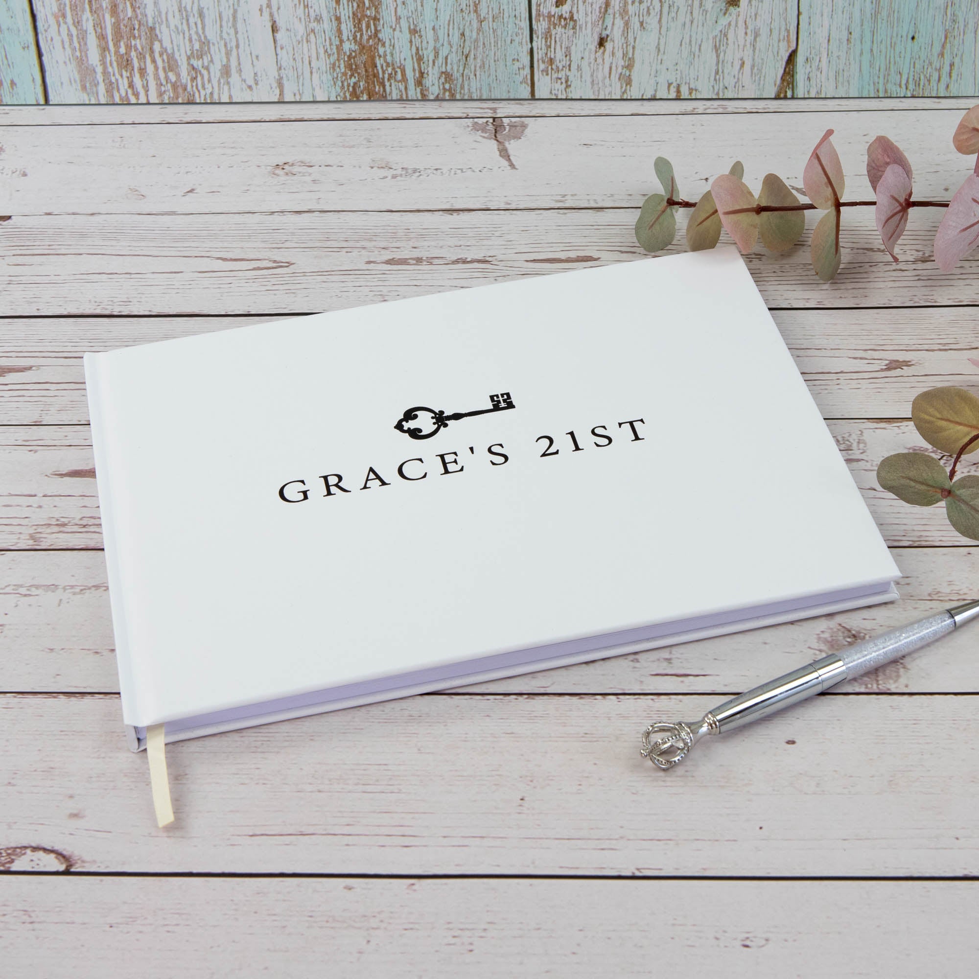 Personalised Birthday Guest Book, 21st birthday