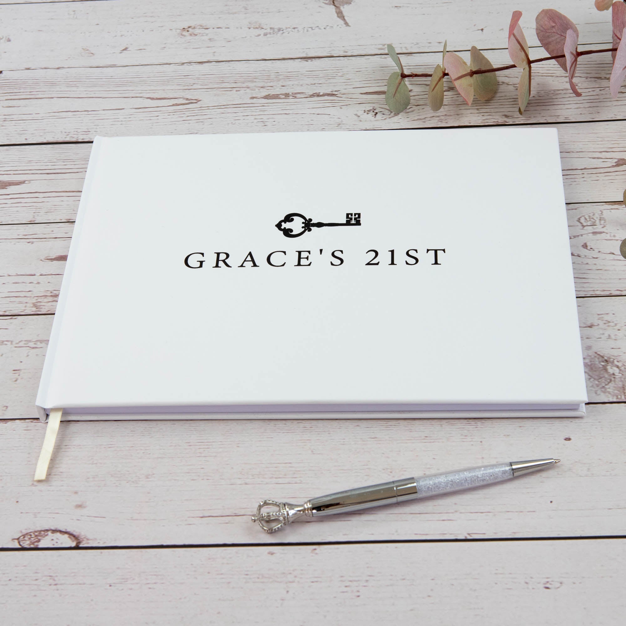Personalised Birthday Guest Book, 21st birthday