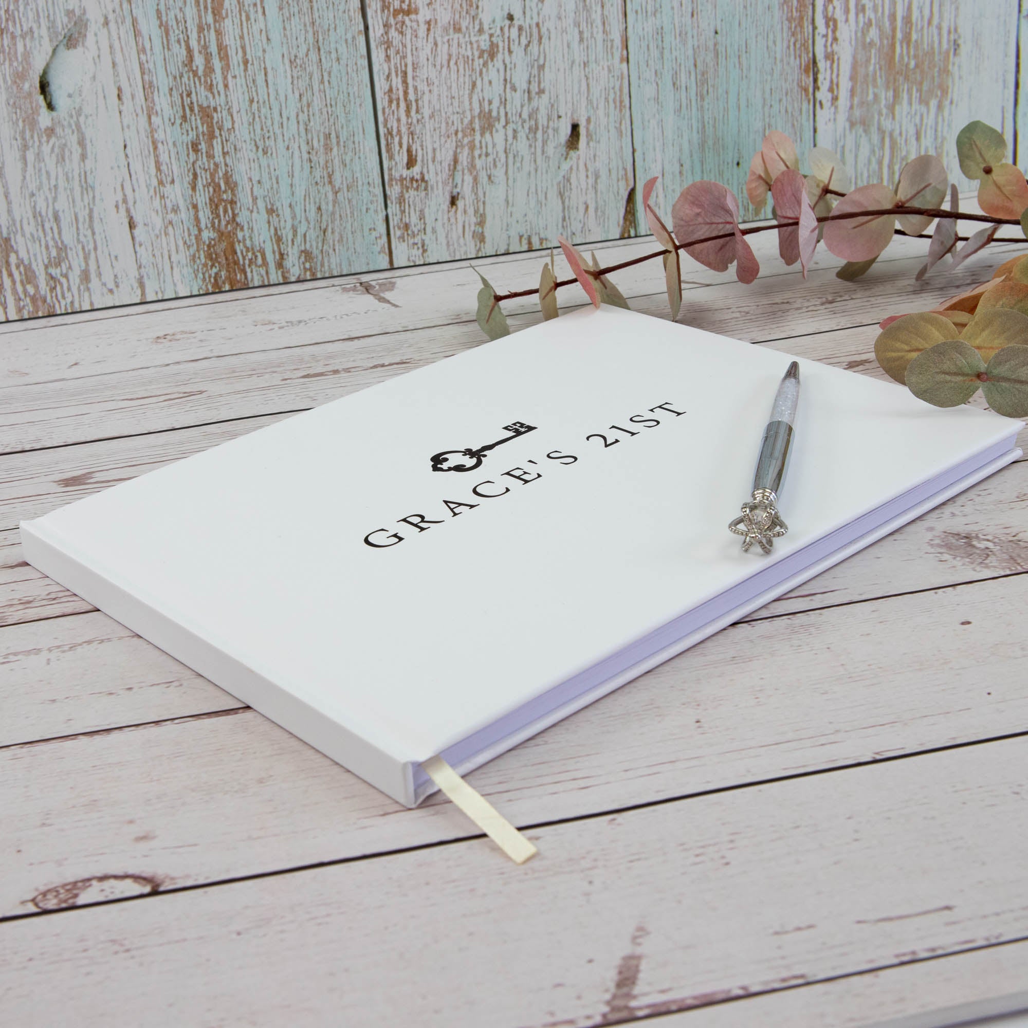 Personalised Birthday Guest Book, 21st birthday