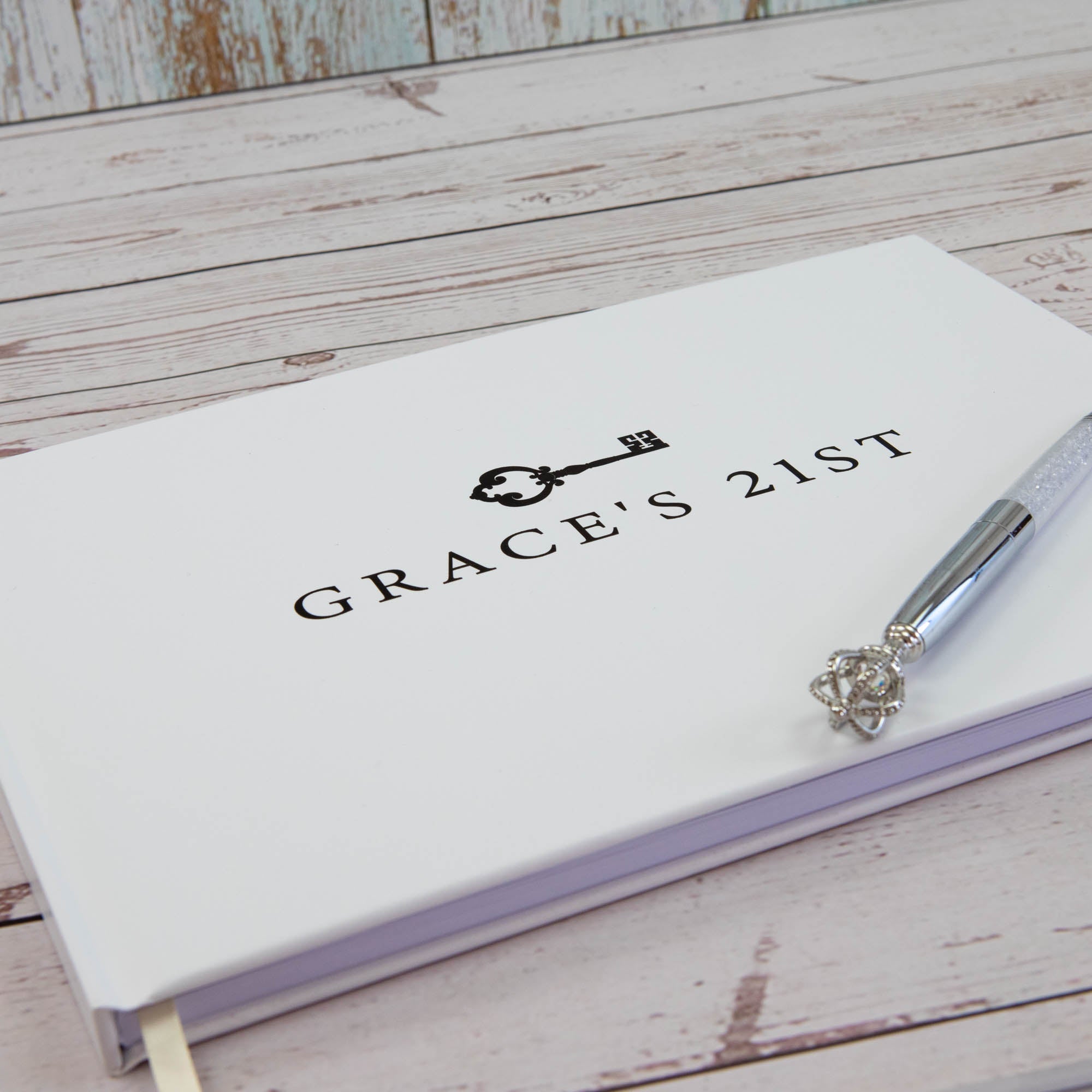 Personalised Birthday Guest Book, 21st birthday