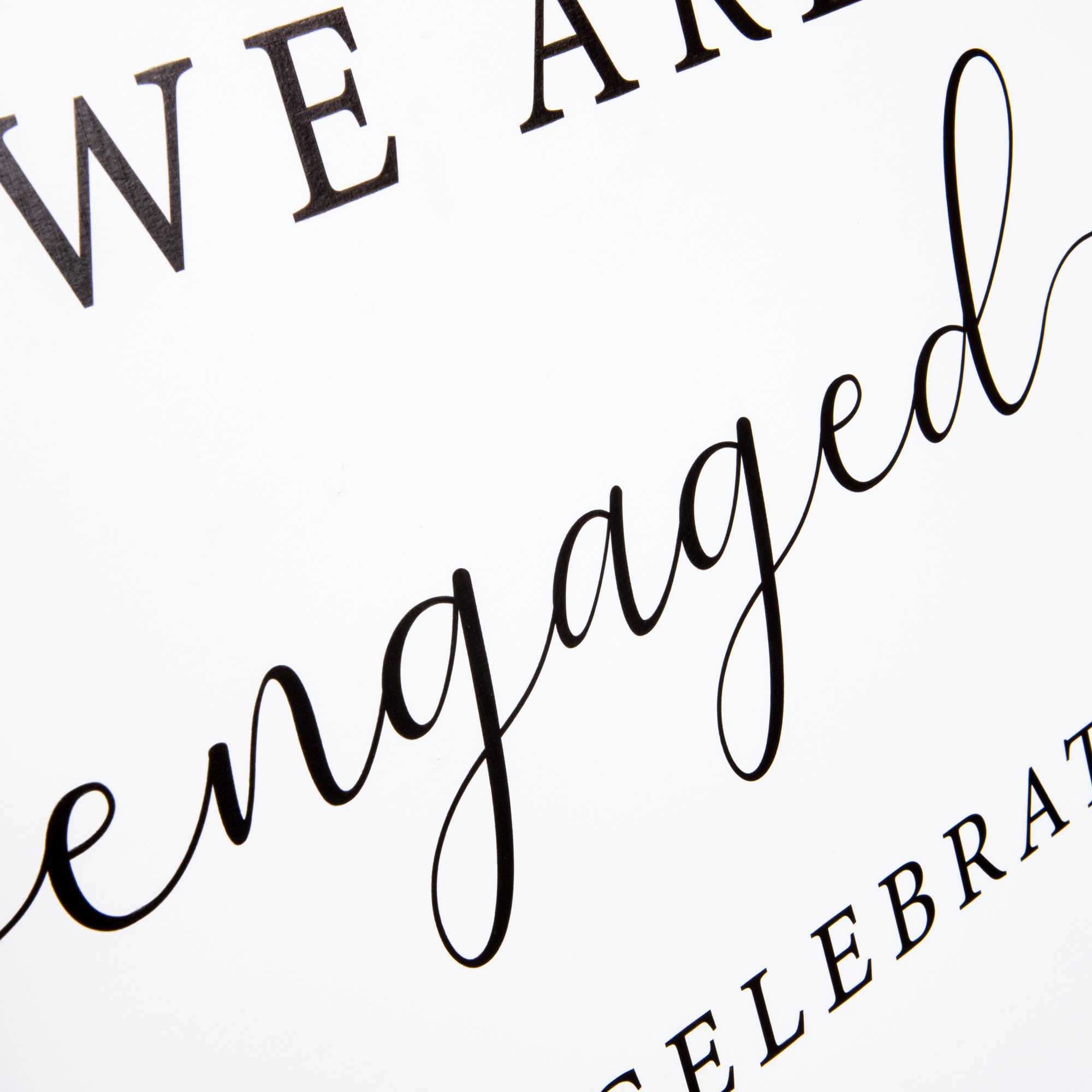 Printed Wedding Welcome sign | White Landscape