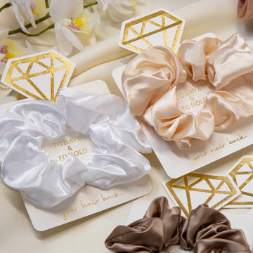 Bridesmaid Scrunchie – Satin or Mulberry Silk