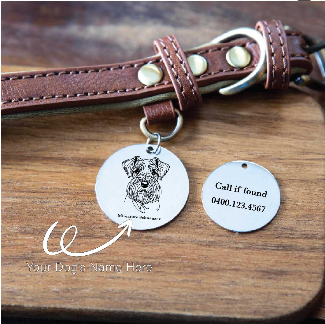 Personalized Stainless Steel Dog Tag, Custom Pet ID