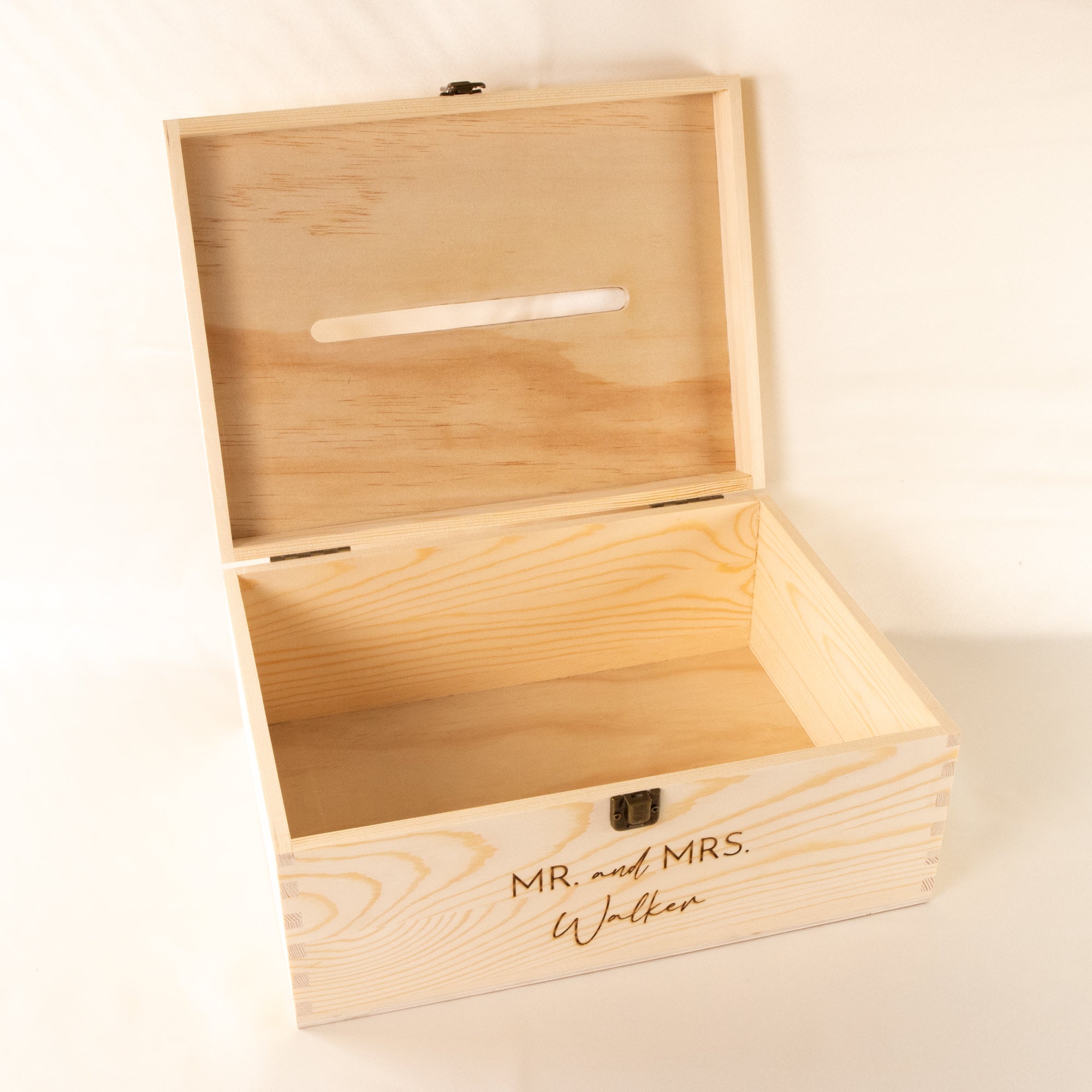 Personalised Wooden Wishing Well Box | Leaf