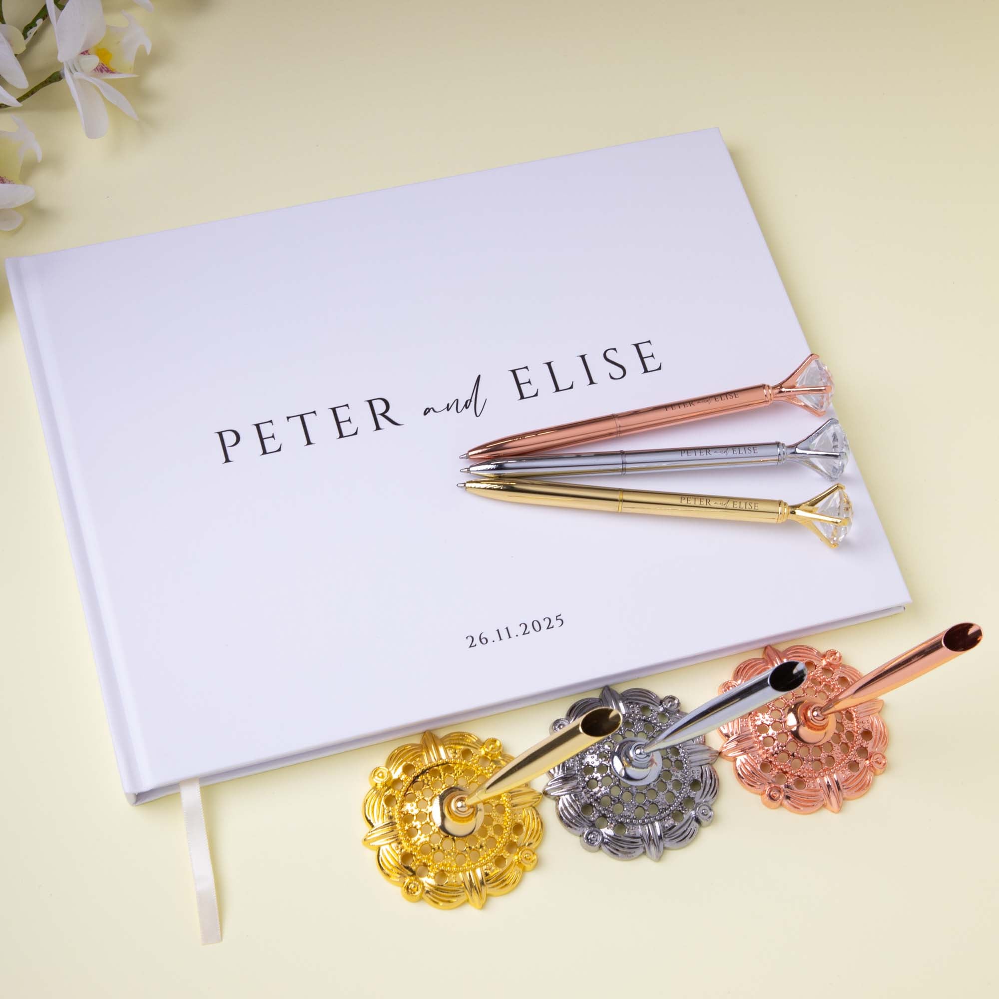 Letters to the bride, Linen Cover Guestbook