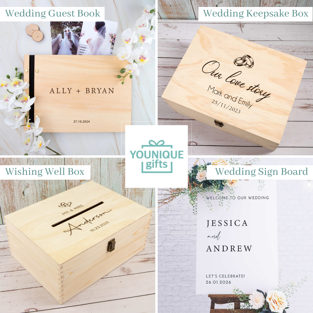 Printed Wedding Welcome sign | White Landscape