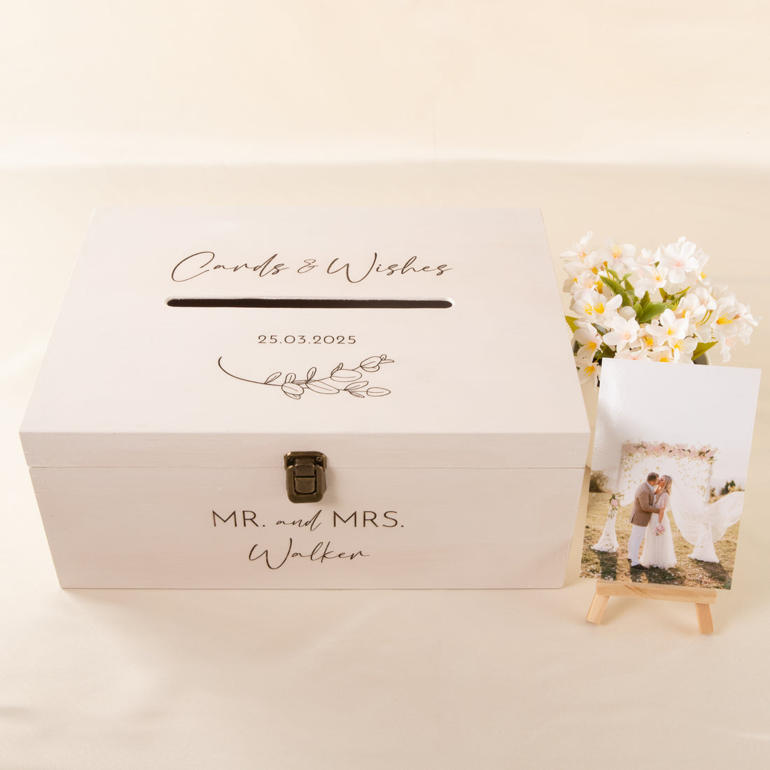 White Wishing Well Box