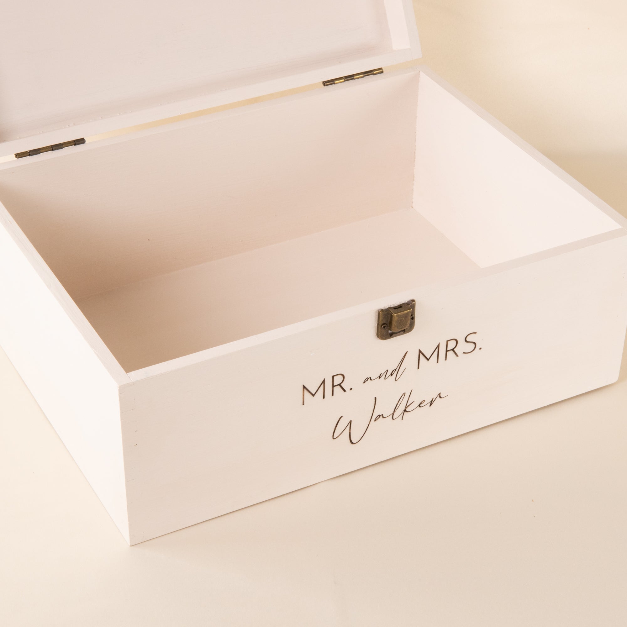 Personalised White Wishing Well Box