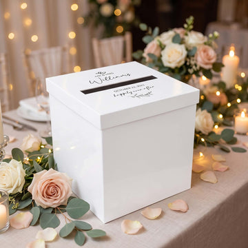 Printed Wishing Well box | White Card Board