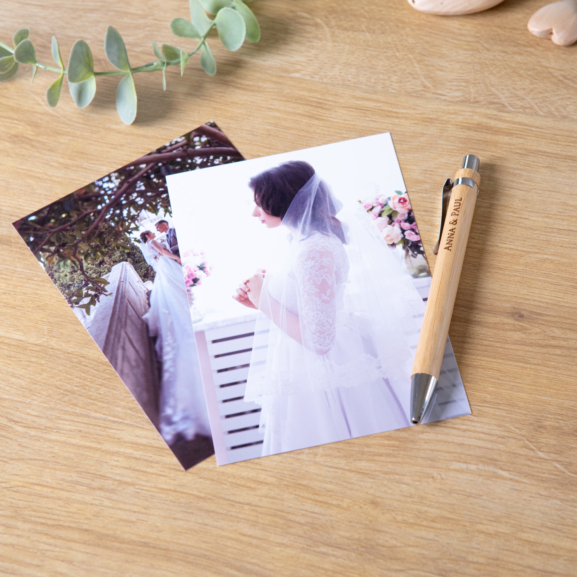Luxury Personalised Wedding Guest Book – Premium Wood & Custom Engrave