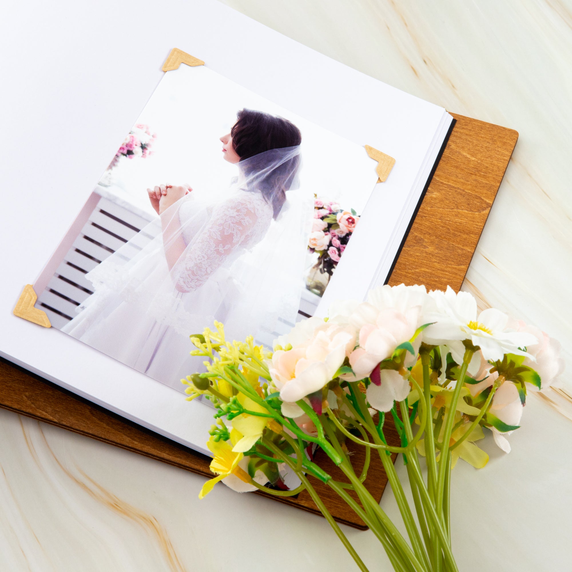 Engraved Wedding Guest Book – Custom Names & Date, Lasting Keepsake