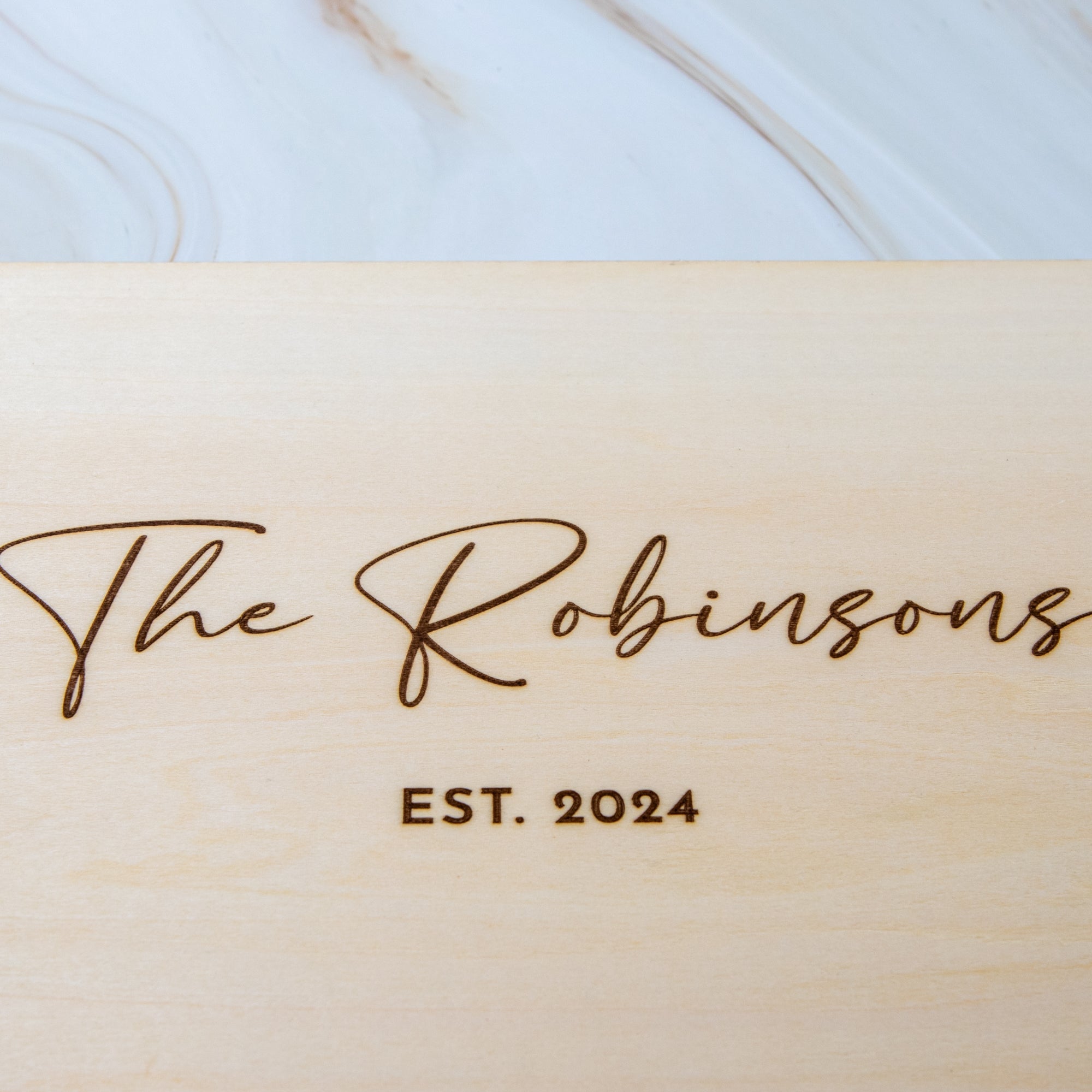 Luxury Personalised Wedding Guest Book – Premium Wood & Custom Engrave