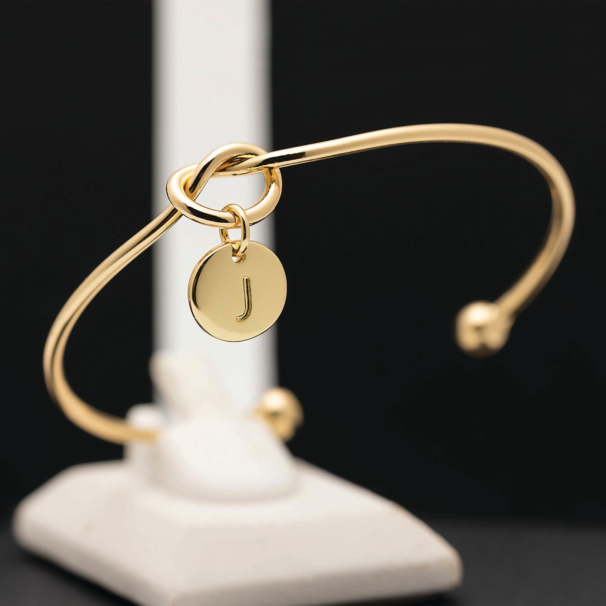 Personalized Initial Bangle Bracelet, Personalised Name