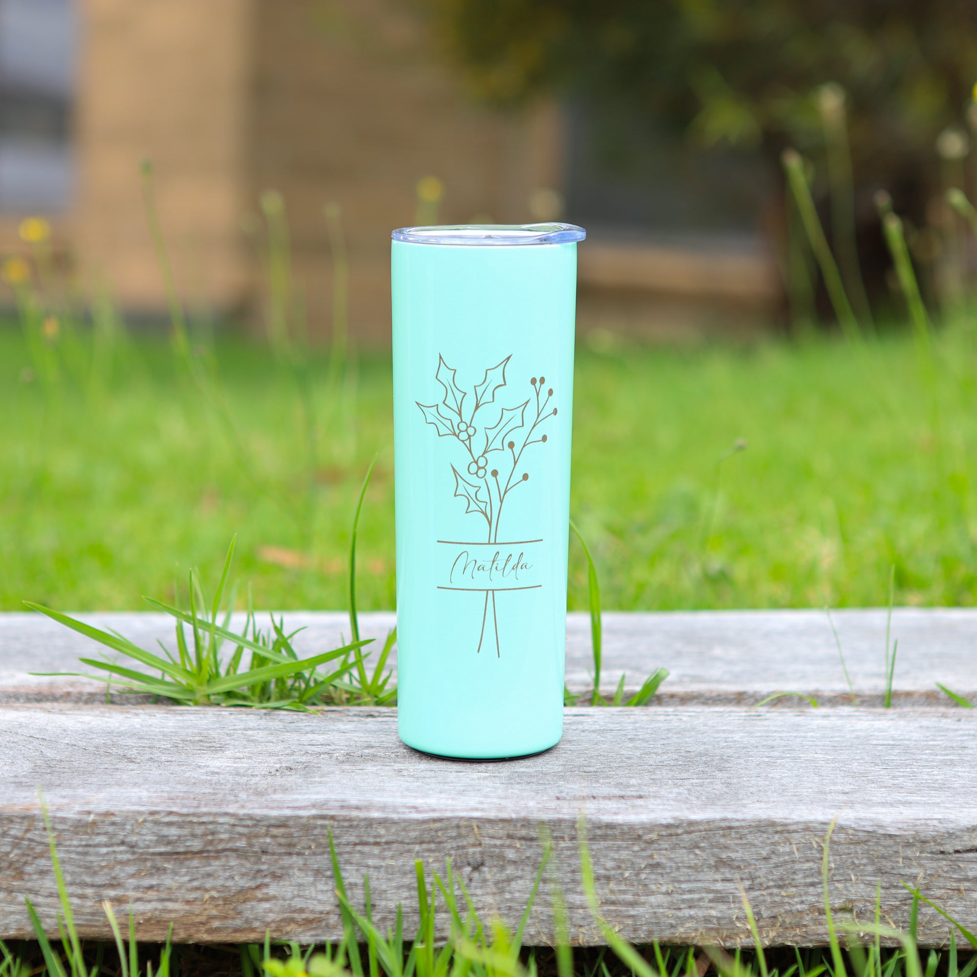 Skinny Tumbler, Personalised gift for Bridesmaid and Birthday