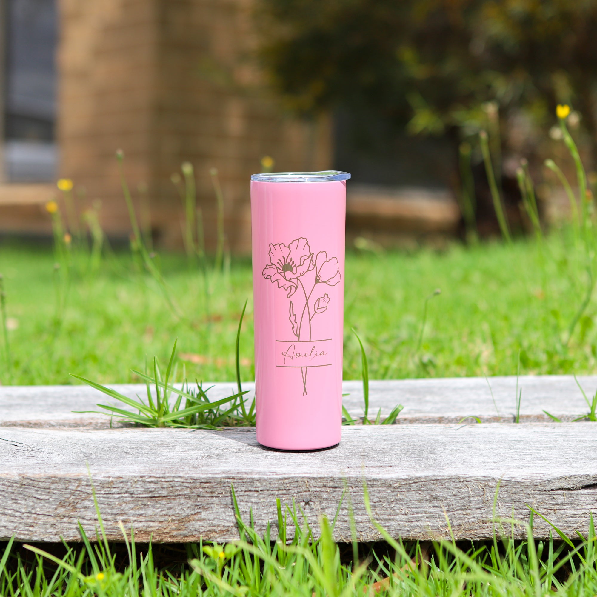 Skinny Tumbler, Personalised gift for Bridesmaid and Birthday