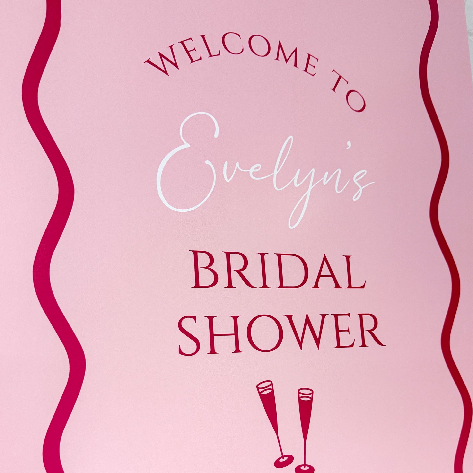 Bridal Shower Welcome Sign – Personalised Party Sign - Younique Gifts