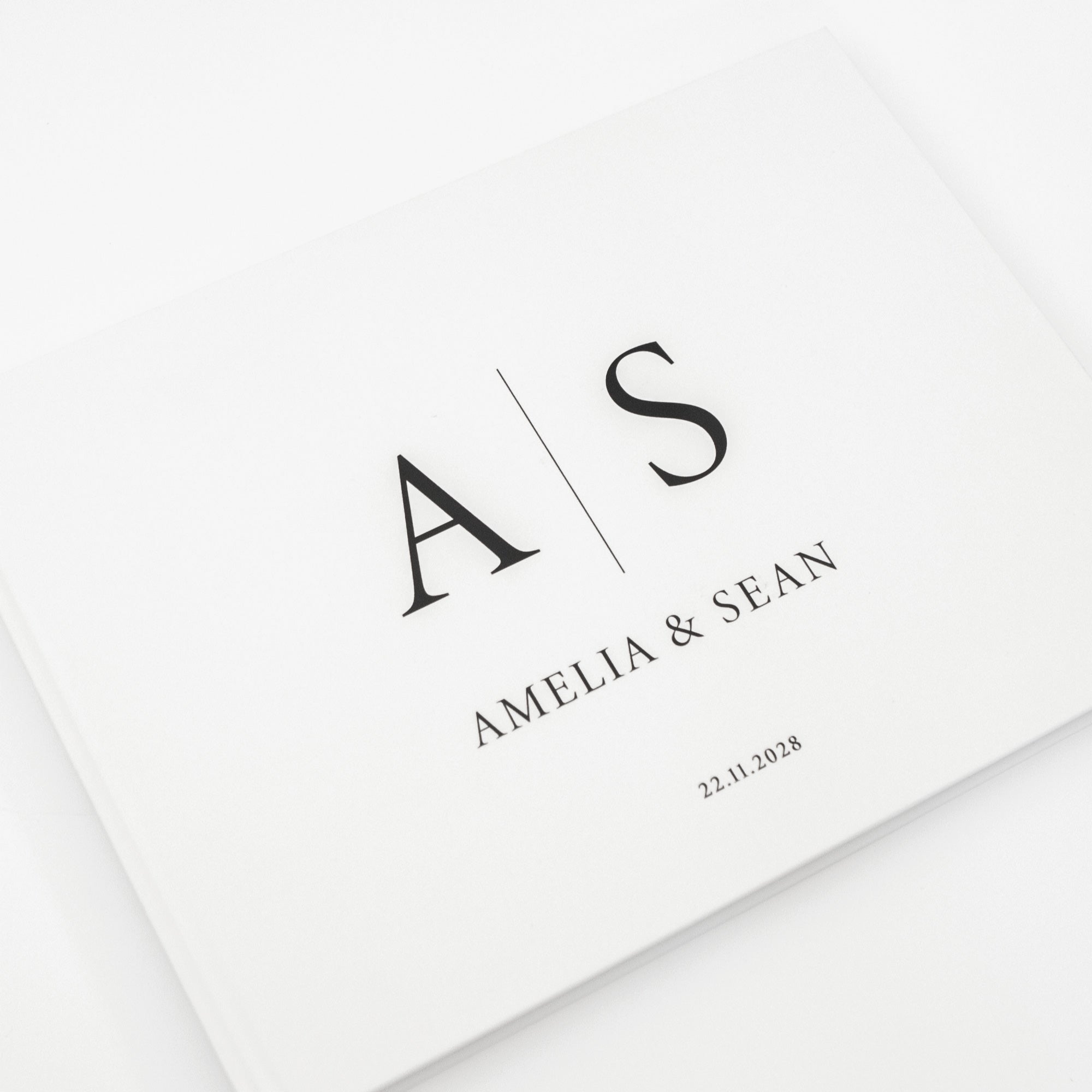 Custom Wedding Guest Book – Personalised Cover with Couple’s Names - Personalised Guest book - Younique Gifts Melbourne