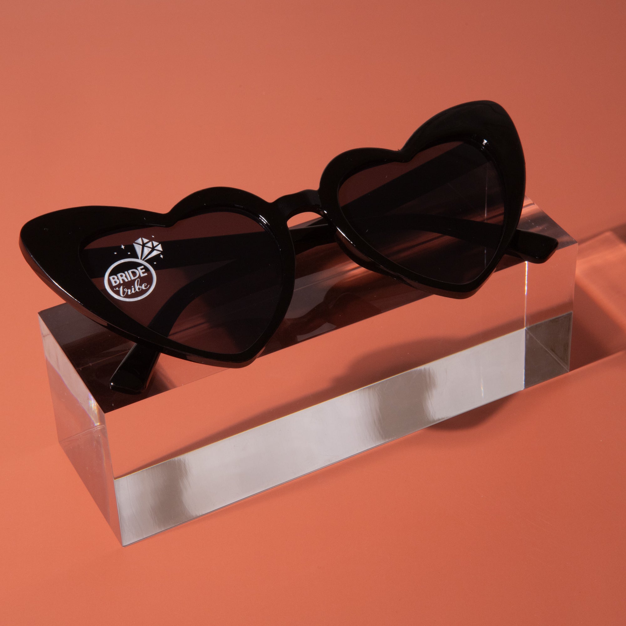 Personalised heart shaped sunglasses for Wedding photo