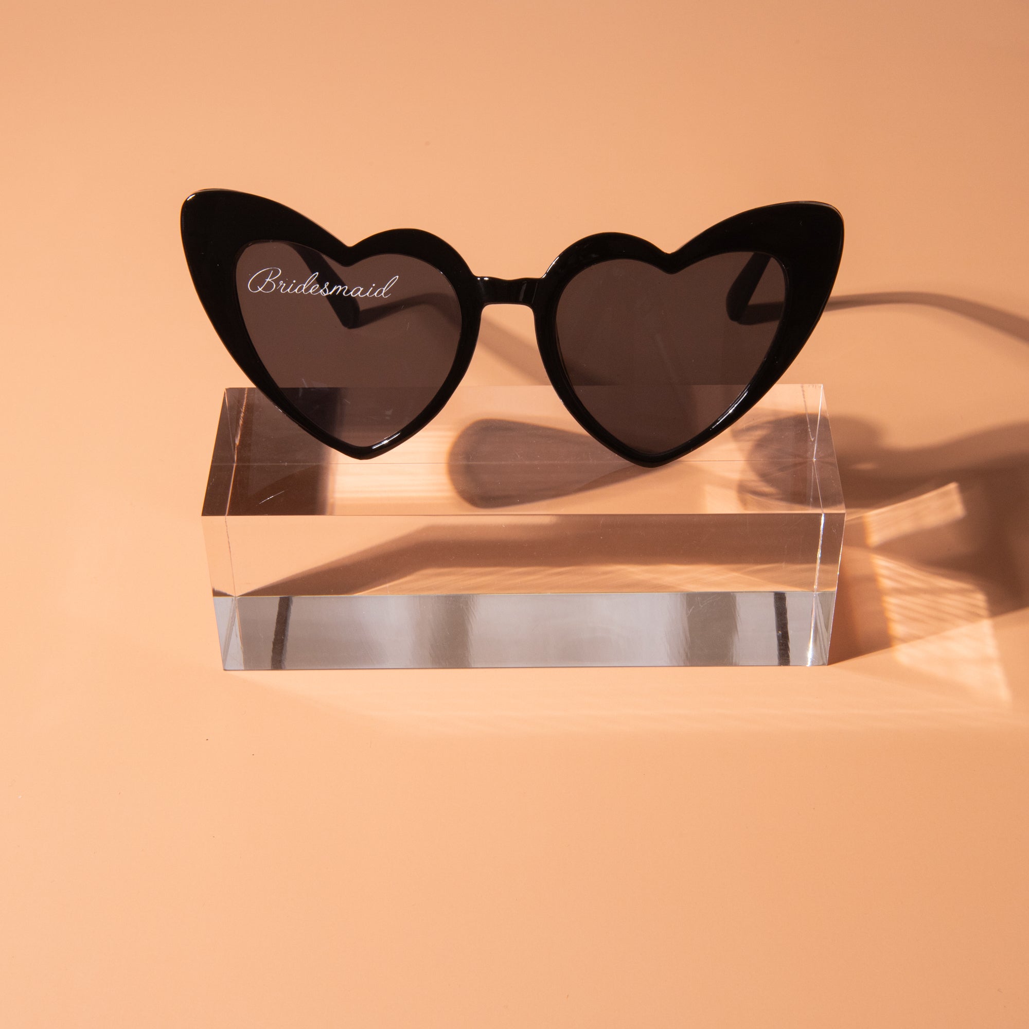 Personalised heart shaped sunglasses, Hen party