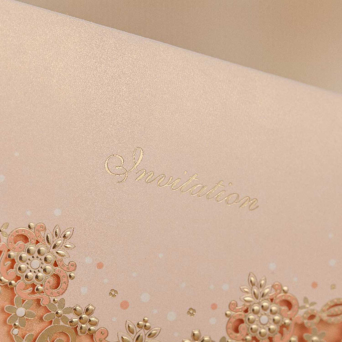 Laser cut wedding invitations CW7011 - Personalised Invitations - Younique Gifts Melbourne