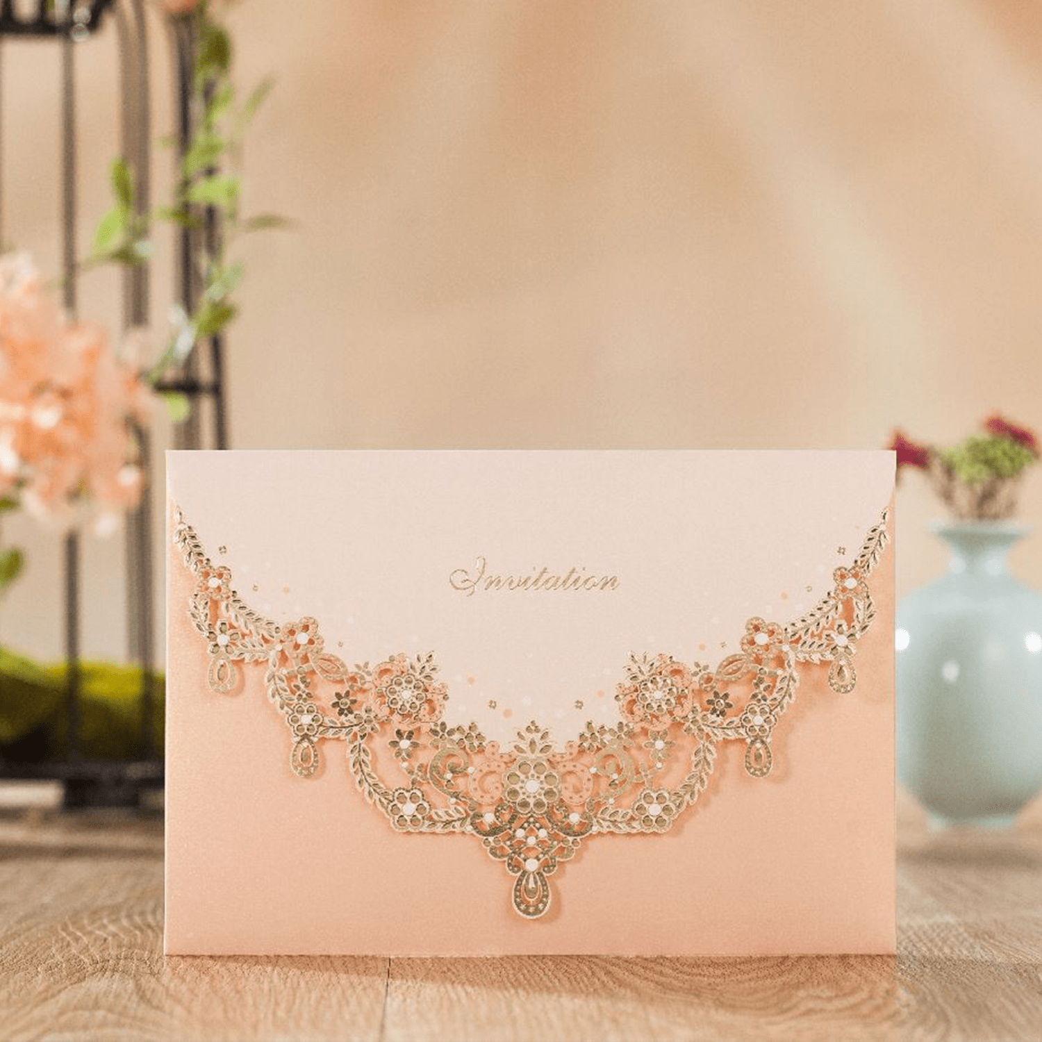 Laser cut wedding invitations CW7011 - Personalised Invitations - Younique Gifts Melbourne