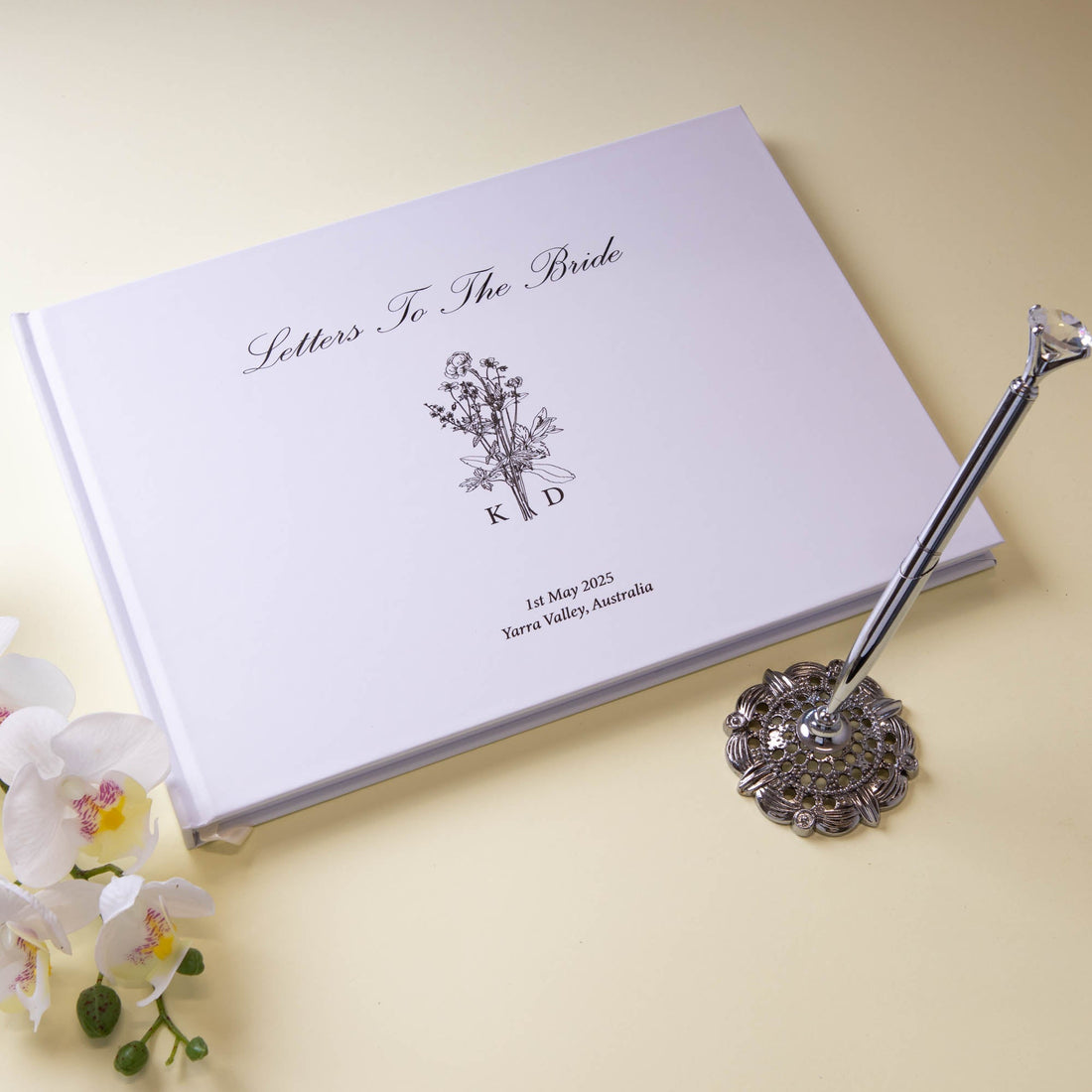 Letters to the bride, Guestbook - Personalised Guest book - Younique Gifts Melbourne