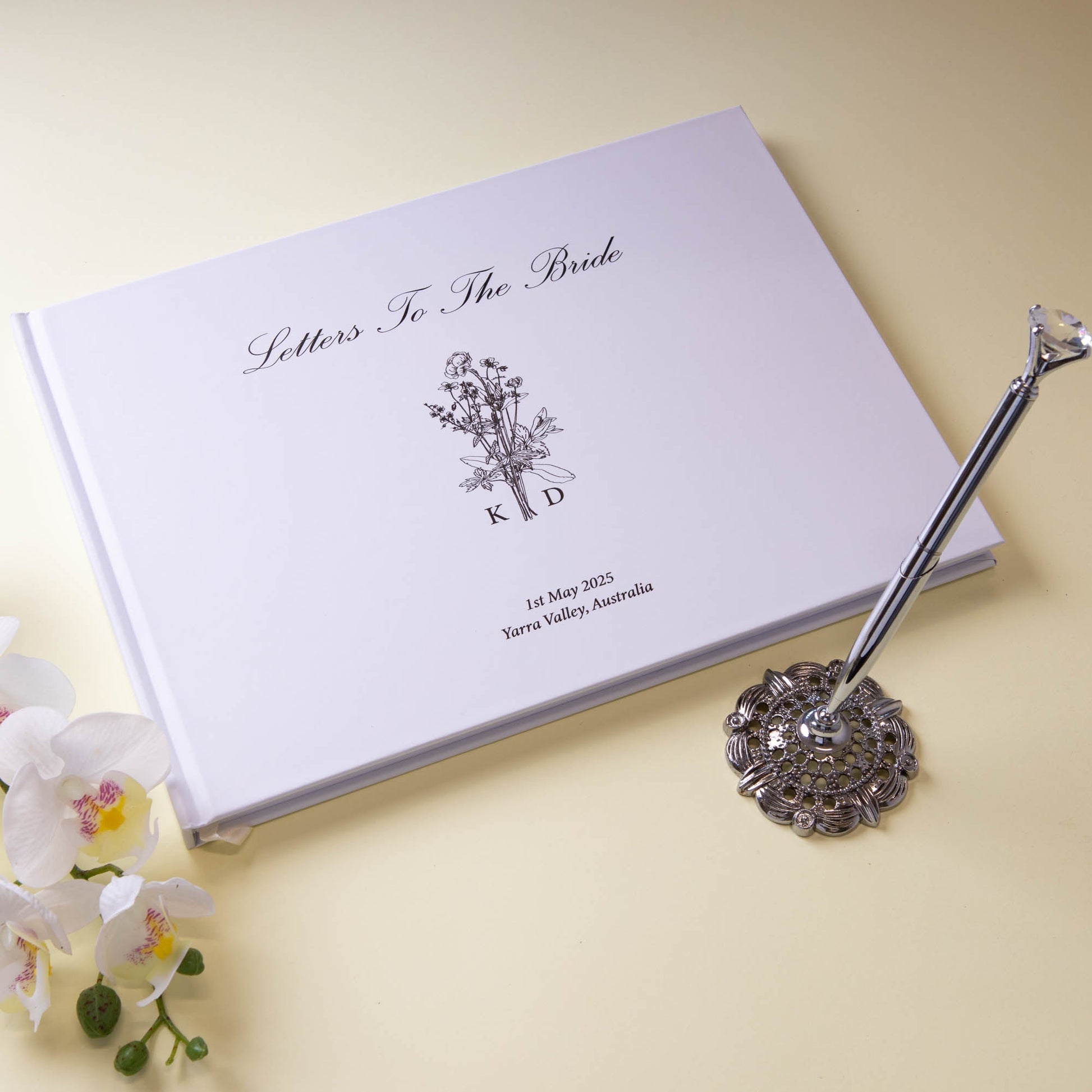 Letters to the bride, Guestbook - Personalised Guest book - Younique Gifts Melbourne