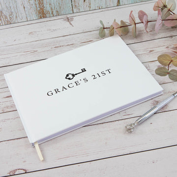 Personalised Birthday Guest Book, 21st birthday - Personalised Guest book - Younique Gifts Melbourne