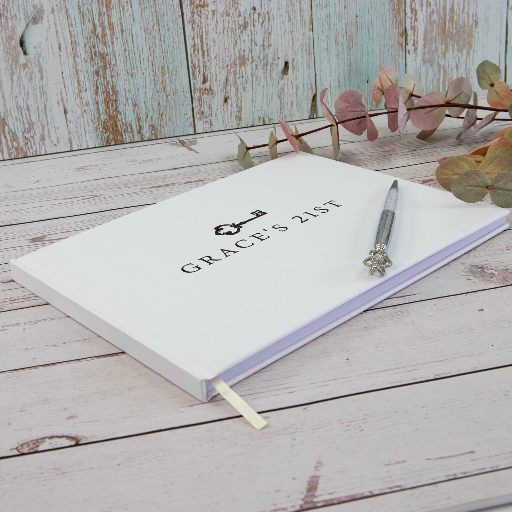 Personalised Birthday Guest Book, 21st birthday - Personalised Guest book - Younique Gifts Melbourne