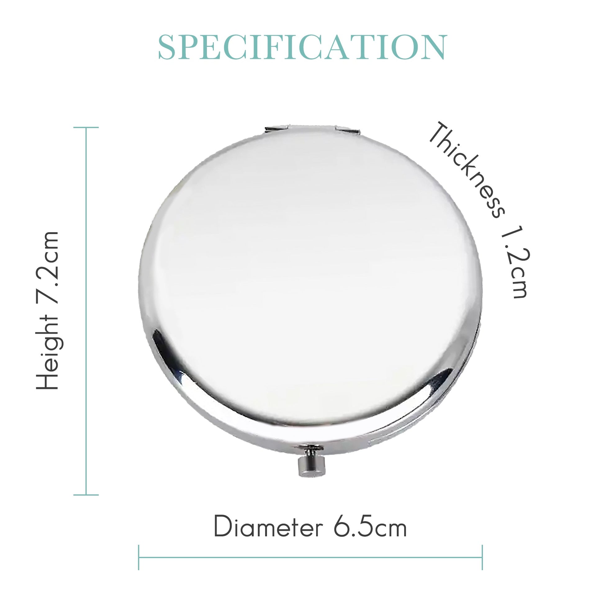 Personalised Compact Mirror with Engraved Birth Flower and Custom Name - Personalised mirror - Younique Gifts Melbourne