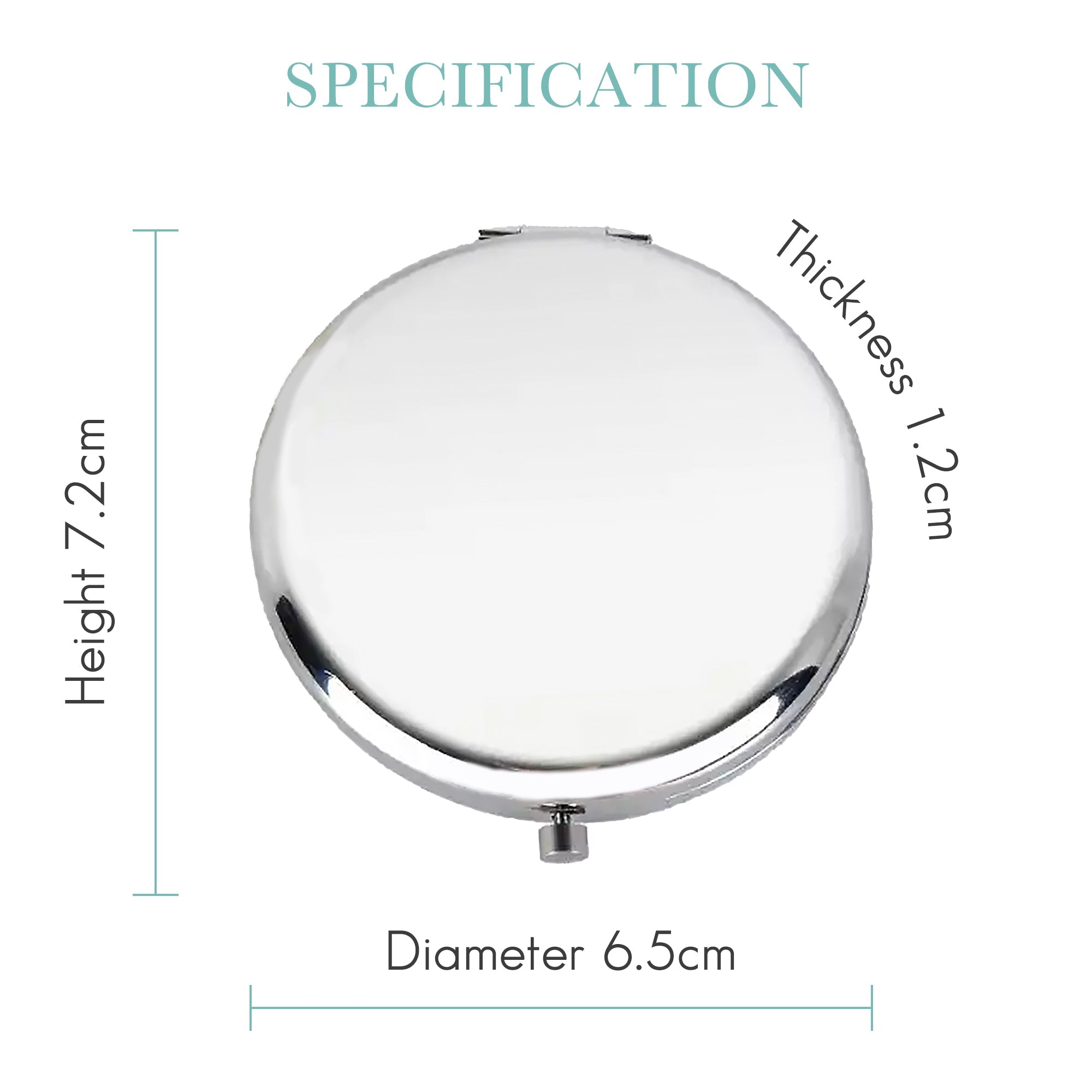 Personalised Compact Mirror with Engraved Birth Flower and Custom Name - Personalised mirror - Younique Gifts Melbourne
