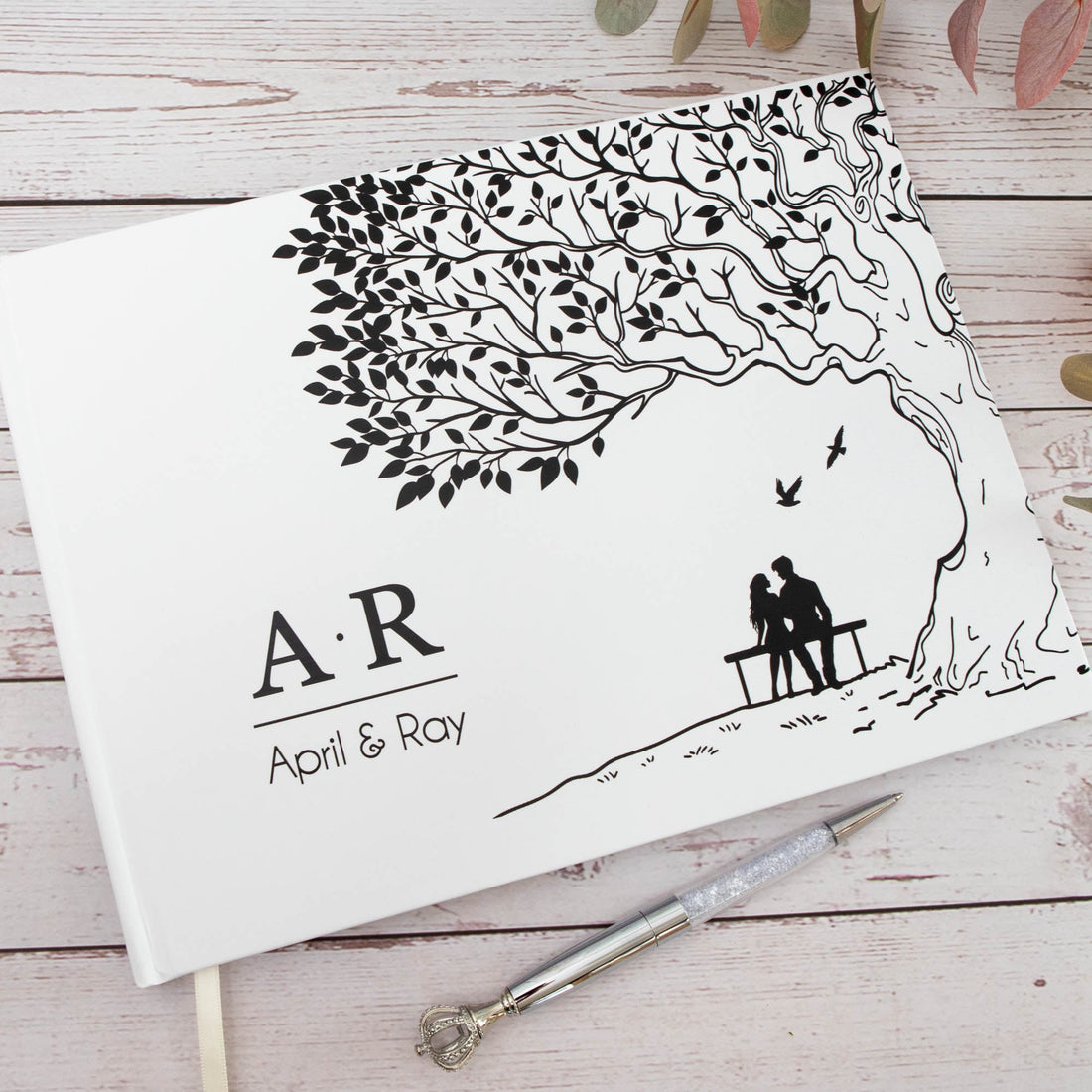 Personalised Couple Anniversary Scrapbook - Personalised Guest book - Younique Gifts Melbourne
