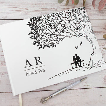 Personalised Couple Anniversary Scrapbook - Personalised Guest book - Younique Gifts Melbourne
