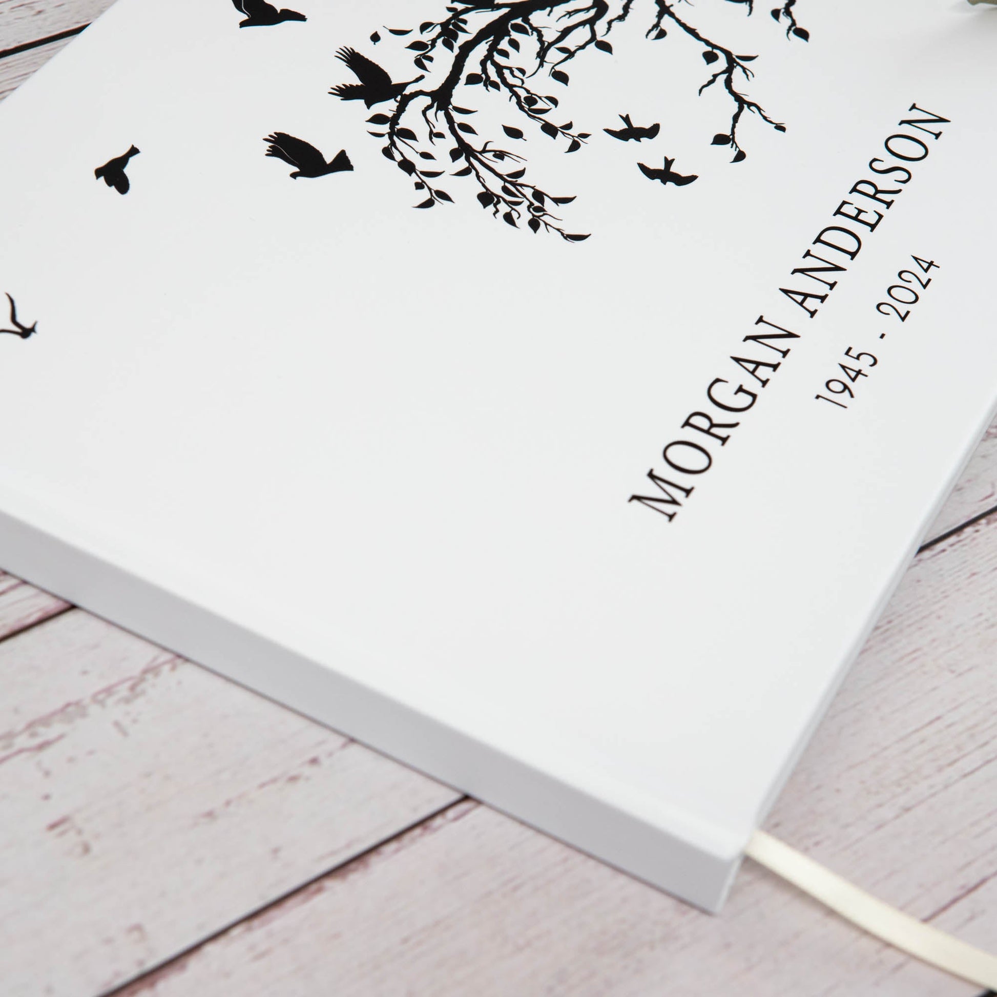 Personalised Memorial Remembrance Guest Book - Personalised Guest book - Younique Gifts Melbourne