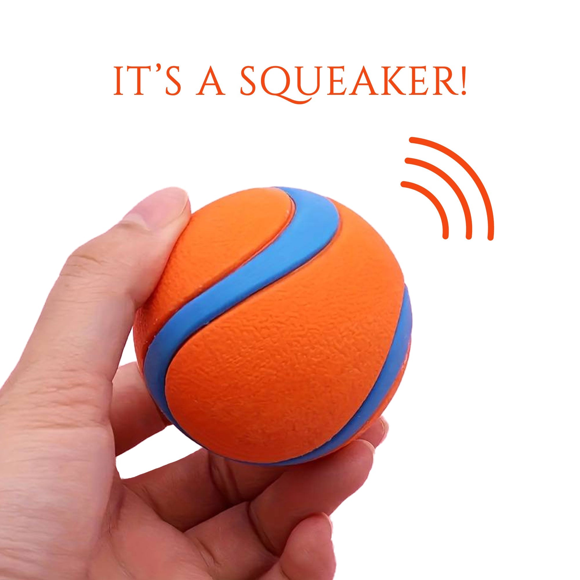 Personalised Squeaky Dog Toy Ball – Engraved with Your Dog’s Face and Name! - Younique Gifts