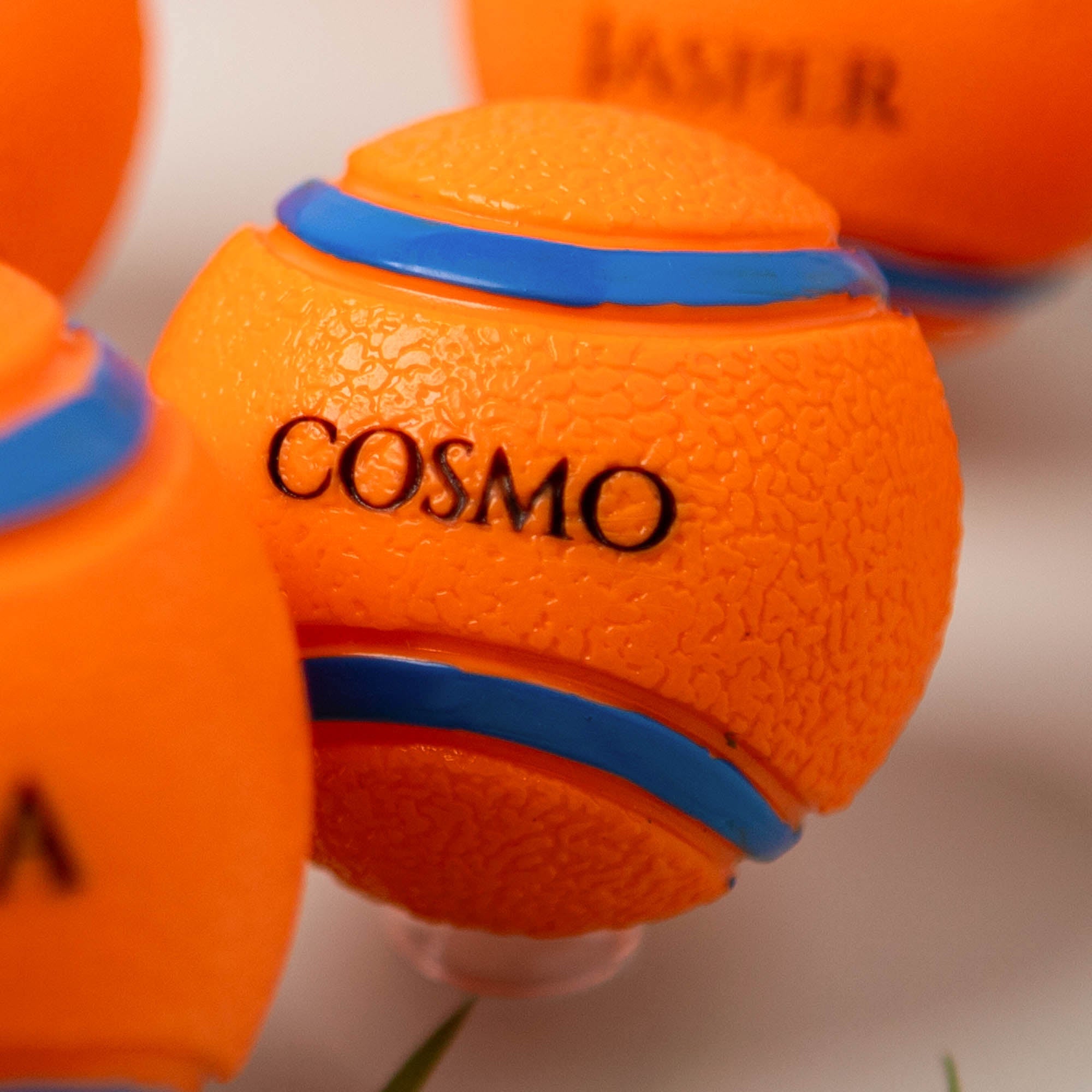 Personalised Squeaky Dog Toy Ball – Engraved with Your Dog’s Name! - Younique Gifts