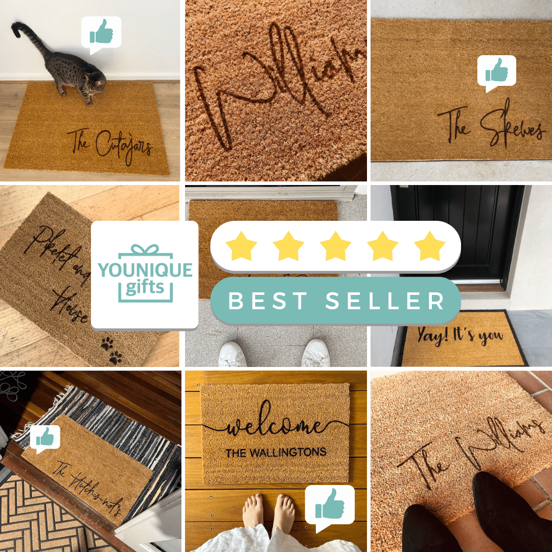 Personalised Welcome Family Name Doormat, Housewarming Gift - Personalised - Younique Gifts Melbourne