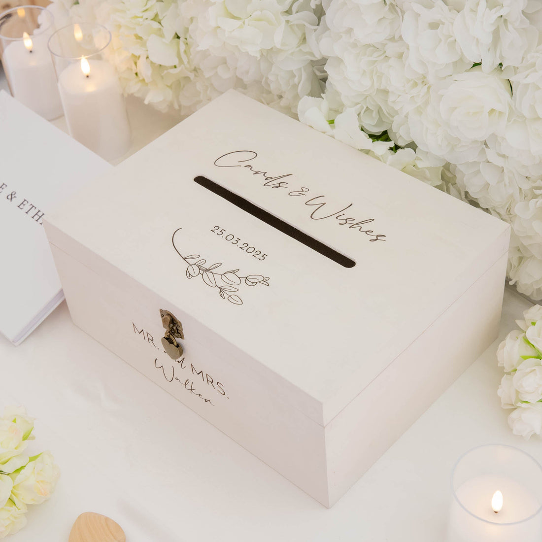 Personalised White Wishing Well Box - Younique Gifts