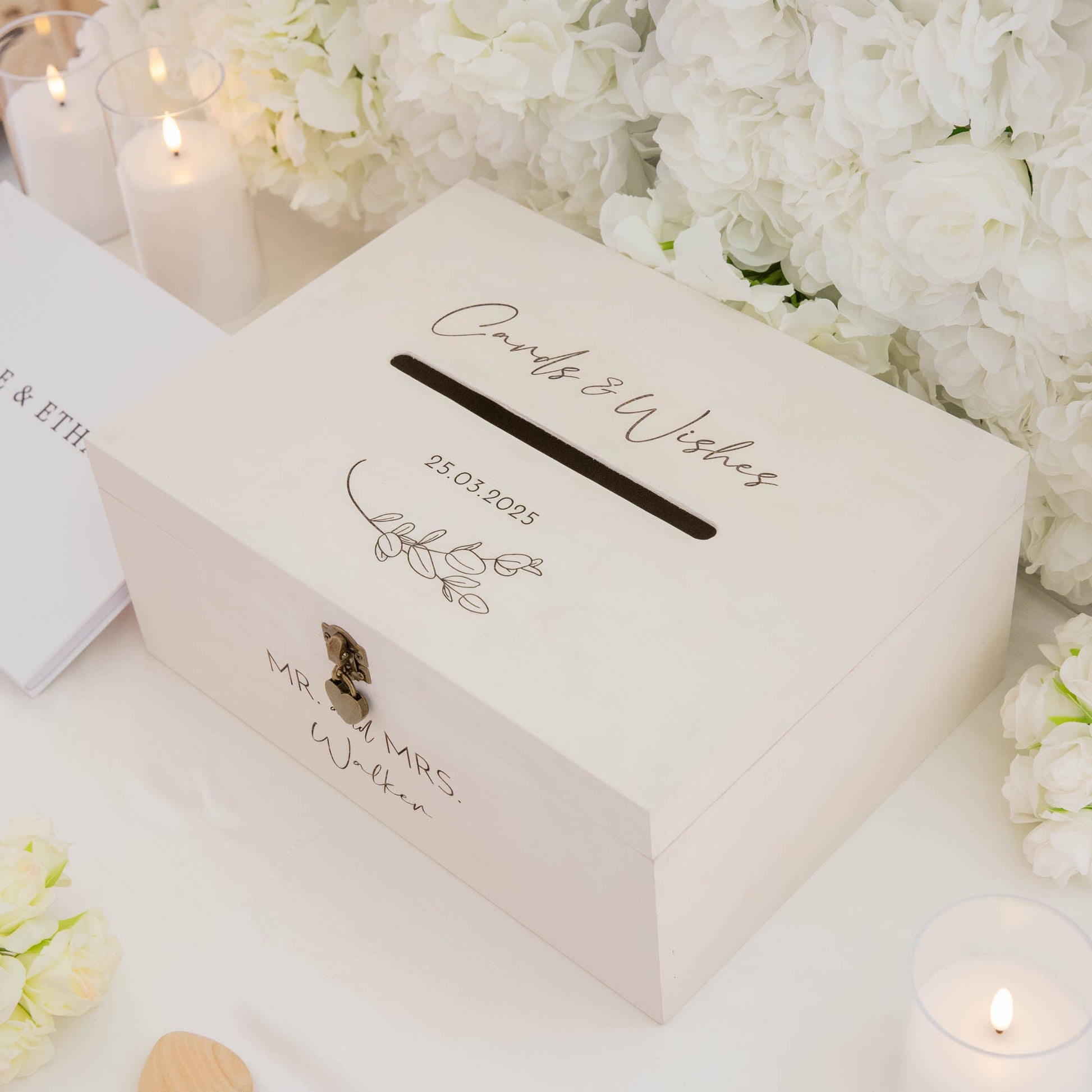 Personalised White Wishing Well Box - Younique Gifts