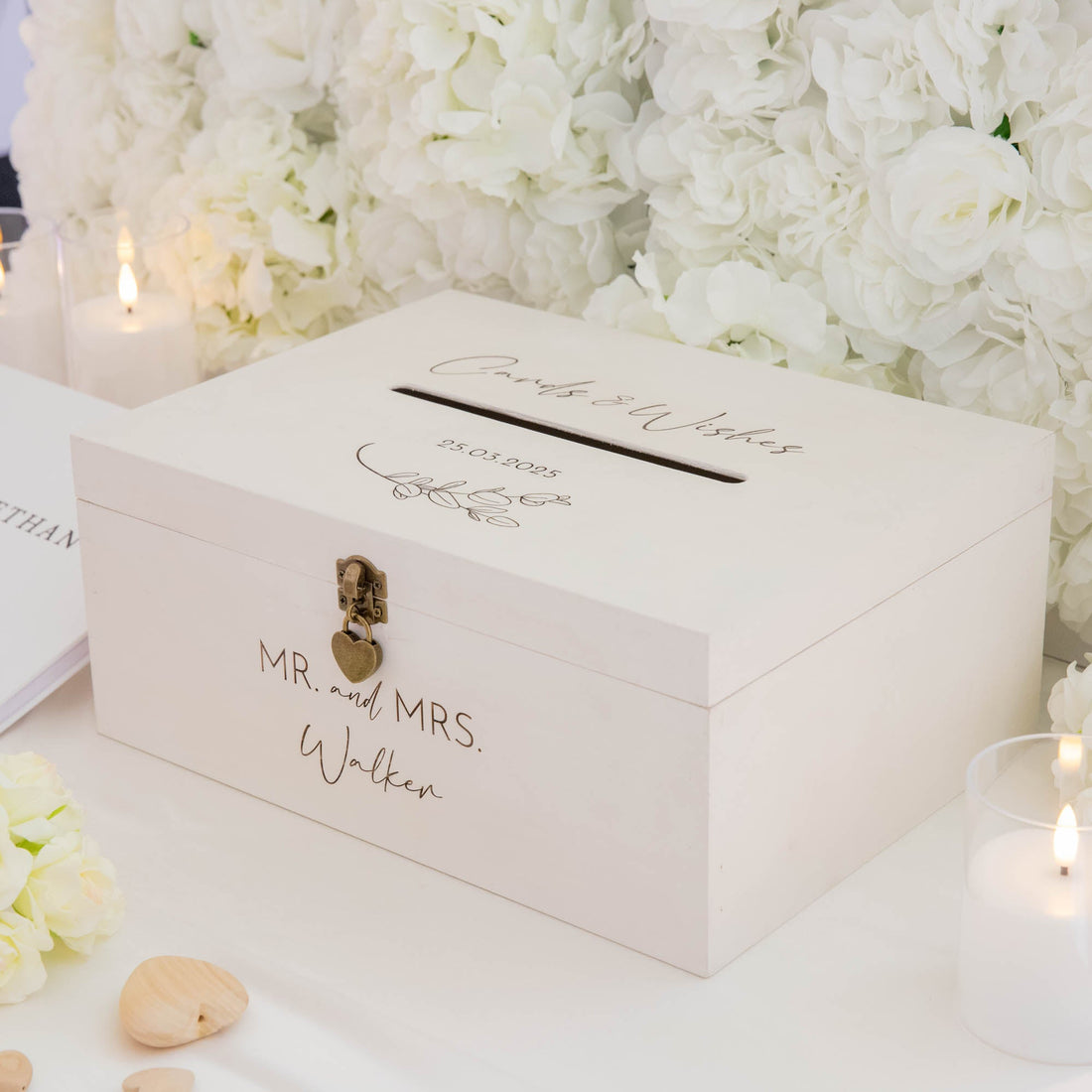 Personalised White Wishing Well Box - Younique Gifts
