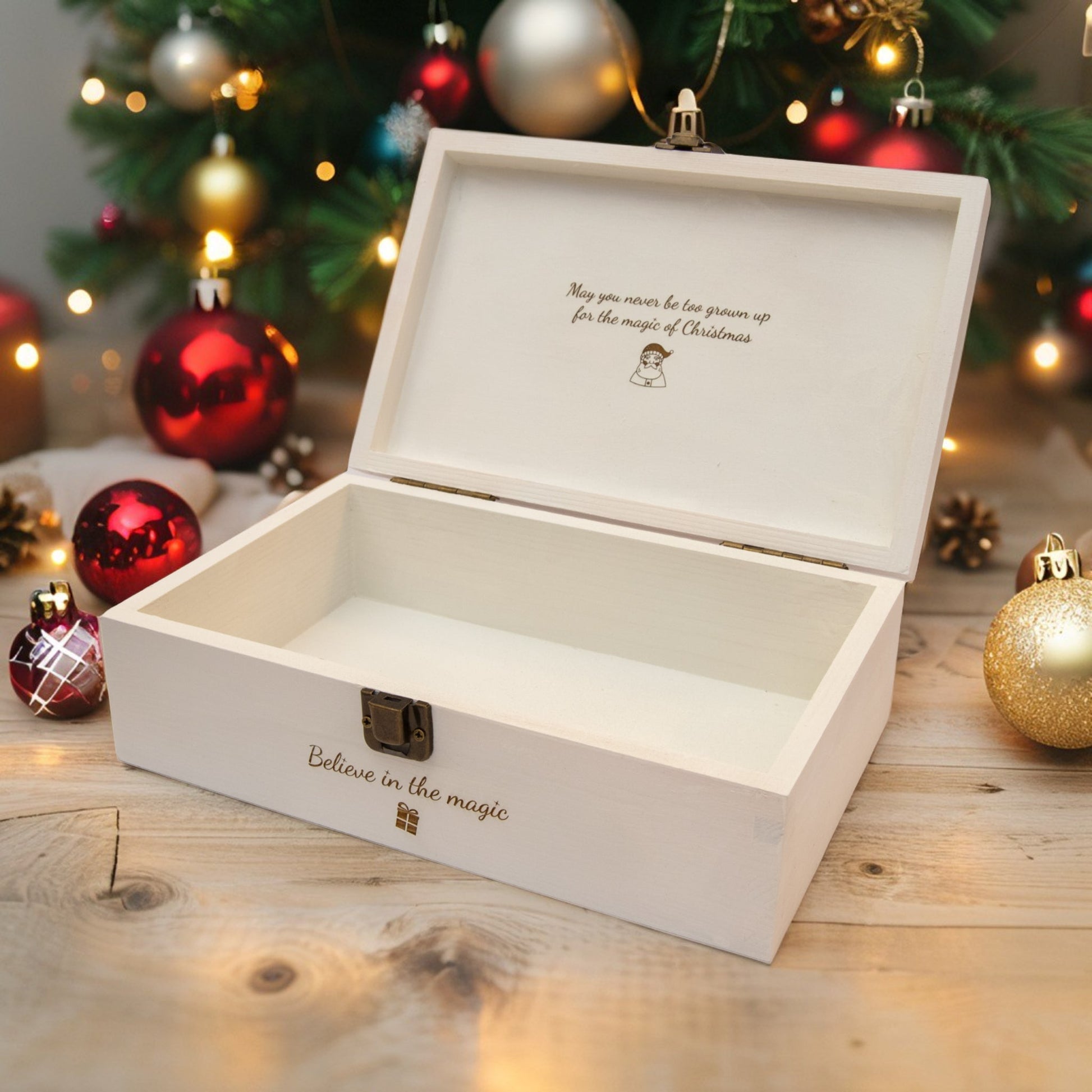 Personalised Wooden Christmas Eve box, Keepsake box - Personalised Keepsake Box - Younique Gifts Melbourne