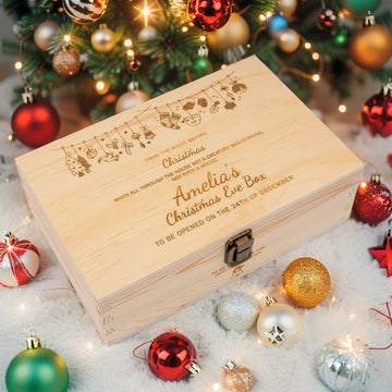 Personalised Wooden Christmas Eve box, Keepsake box - Personalised Keepsake Box - Younique Gifts Melbourne