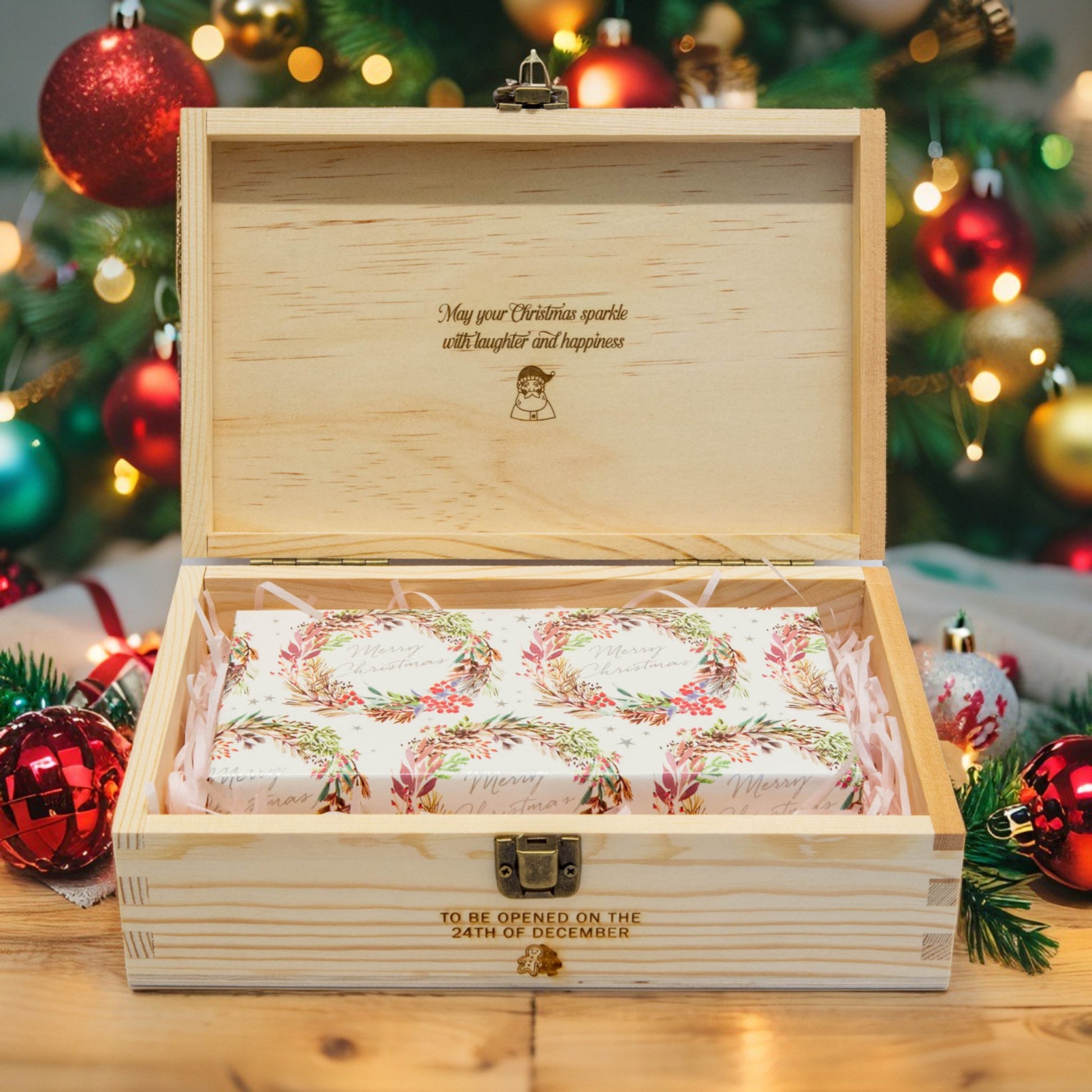 Personalised Wooden Christmas Eve box, Keepsake box - Personalised Keepsake Box - Younique Gifts Melbourne