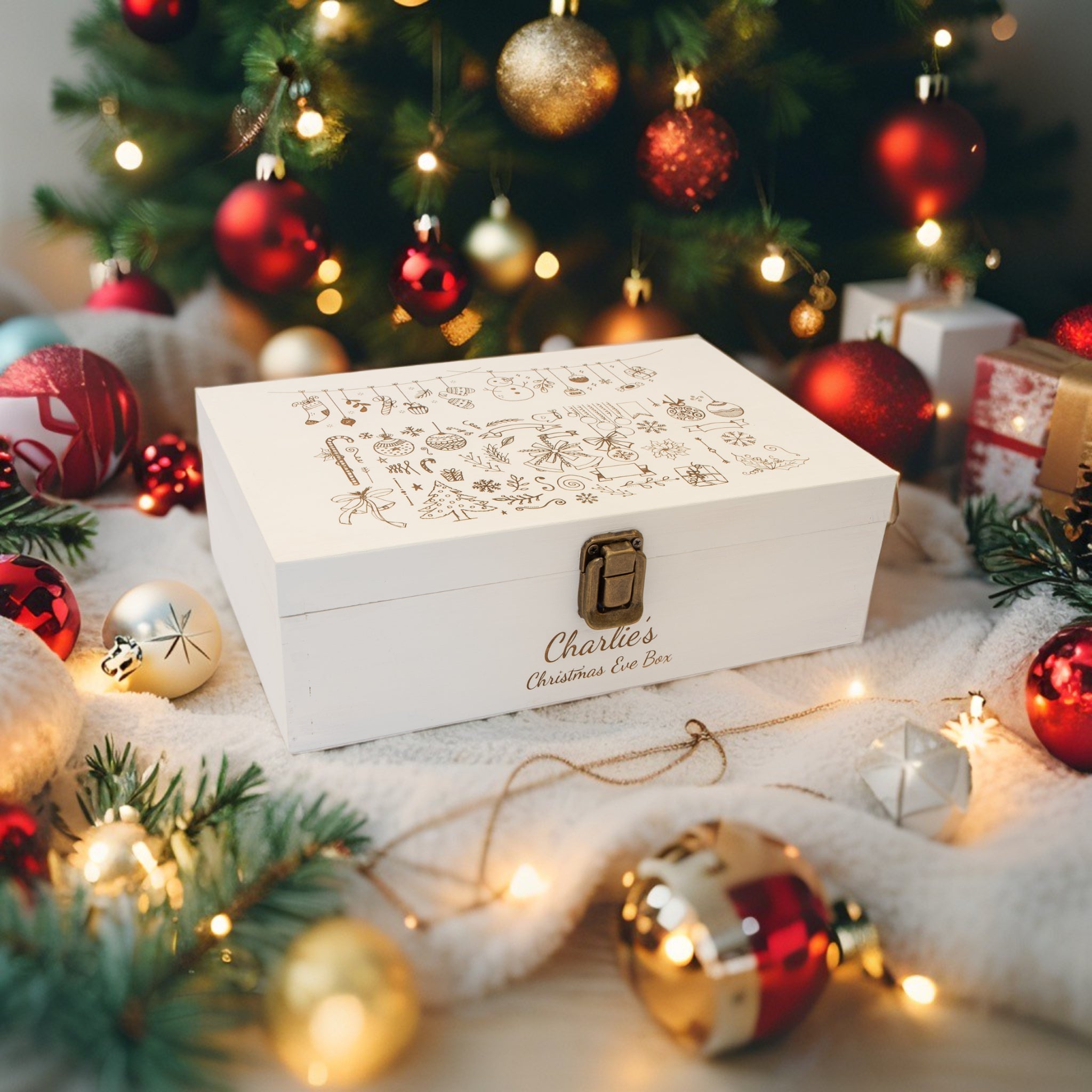 Personalised Wooden Christmas Eve box, Keepsake box - Personalised Keepsake Box - Younique Gifts Melbourne